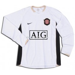 Camisola Manchester United Equipamento Segundo 2006-2007 Manga Corta